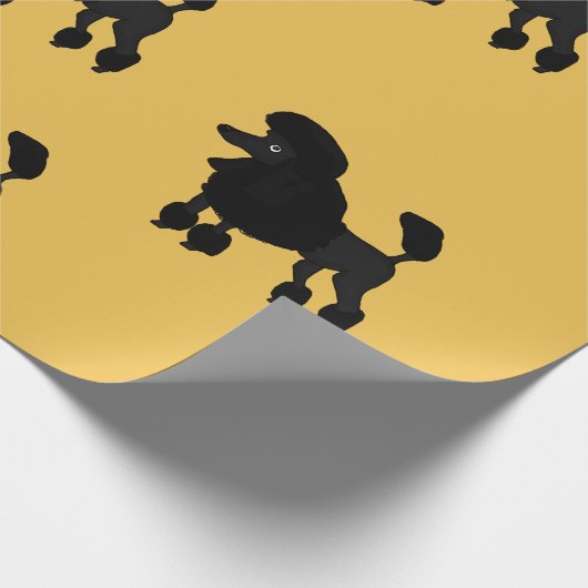 Pudelentwurfs-Packpapier Geschenkpapier (Ecke)
