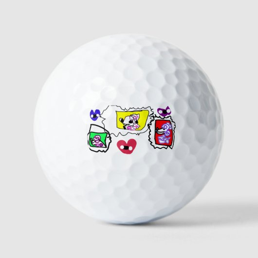 Pudelherz Golfball (Vorderseite)