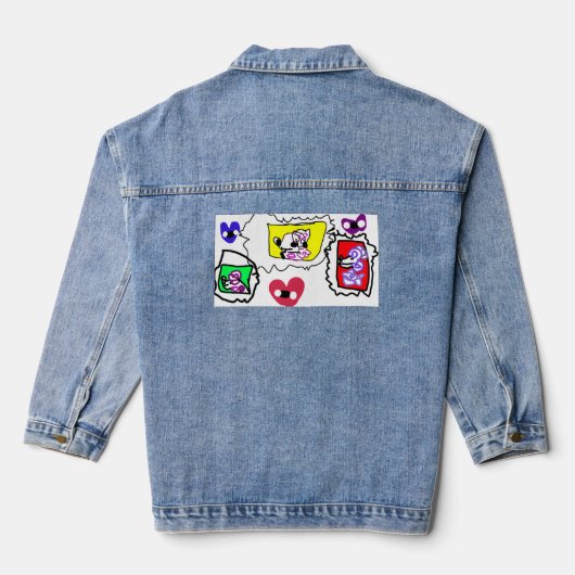 Pudelherz Jeansjacke (Rückseite)