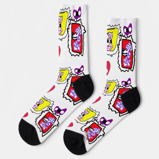 Pudelherz Socken (Linkes Detail)