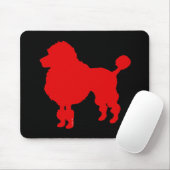 Pudelhund (rot) mousepad (Mit Mouse)