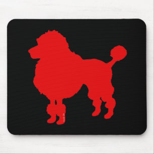 Pudelhund (rot) mousepad