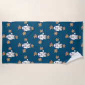 Pudelhundebadetuch Strandtuch (Vorderseite)