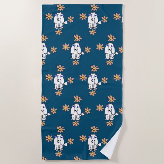 Pudelhundebadetuch Strandtuch (Vorderseite)