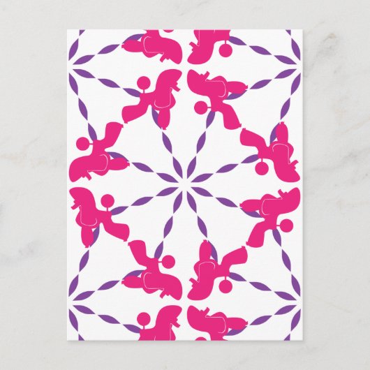 PudelMusterrolle Postkarte (Vorderseite)