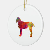 Pudelpointer im Watercolor Keramik Ornament (Links)