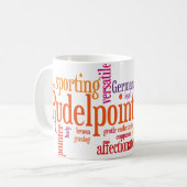 Pudelpointer Kaffeetasse (Vorderseite Links)