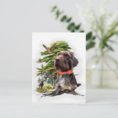 Pudelpoker Postkarte (Stehend Vorderseite)