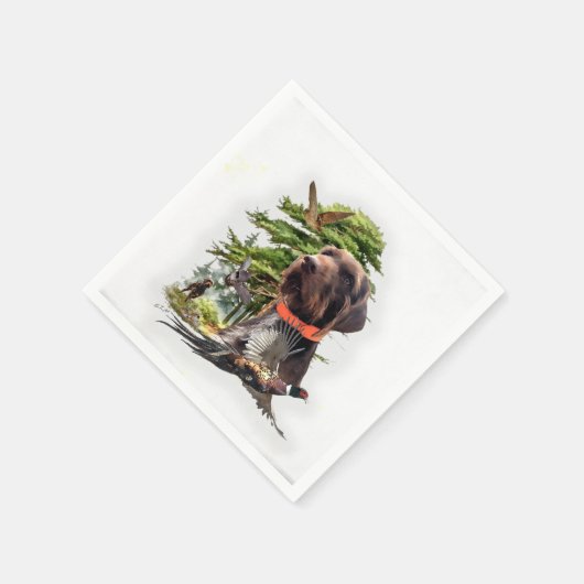 Pudelpoker Serviette (Ecke)