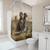 Pudelzeigen, Jagdfasan Duschvorhang (Beispiel)