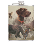 Pudelzeigen, Jagdfasan Flachmann (Vorderseite)