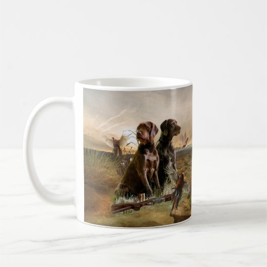 Pudelzeigen, Jagdfasan Kaffeetasse (Links)