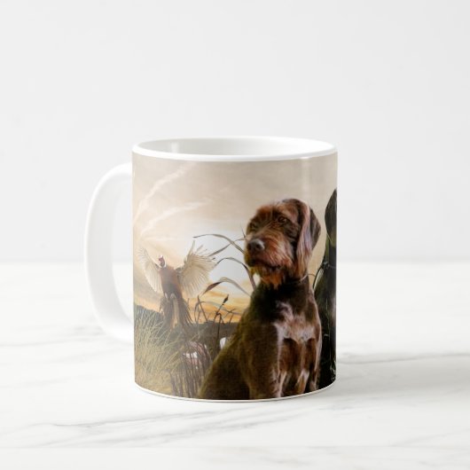 Pudelzeigen, Jagdfasan Kaffeetasse (Vorderseite Links)