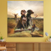 Pudelzeigen, Jagdfasan Leinwanddruck (Insitu (Wohnzimmer))