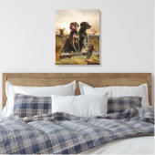 Pudelzeigen, Jagdfasan Leinwanddruck (Insitu (Schlafzimmer))