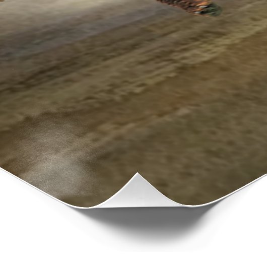 Pudelzeigen, Jagdfasan Poster (Ecke)