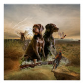 Pudelzeigen, Jagdfasan Poster (Vorderseite)