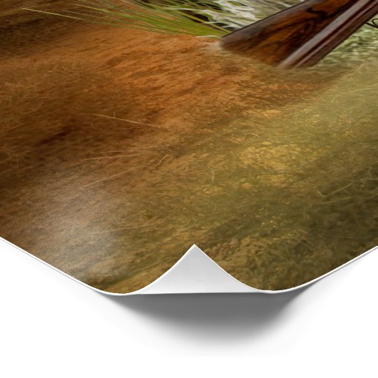 Pudelzeigen, Jagdfasan Poster (Ecke)