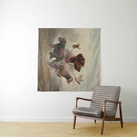 Pudelzeigen, Jagdfasan Wandteppich (Beispiel (Horizontal))