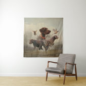 Pudelzeigen, Jagdfasan Wandteppich (Beispiel)