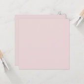 Puder-Rouge Pink Solidfarbe Karte (Vorderseite/Rückseite Beispiel)