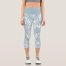 Puderblau floral