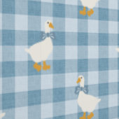 Puderblau Gingham Gans Büffel Karo Kinderzimmer Tapete (Naht)