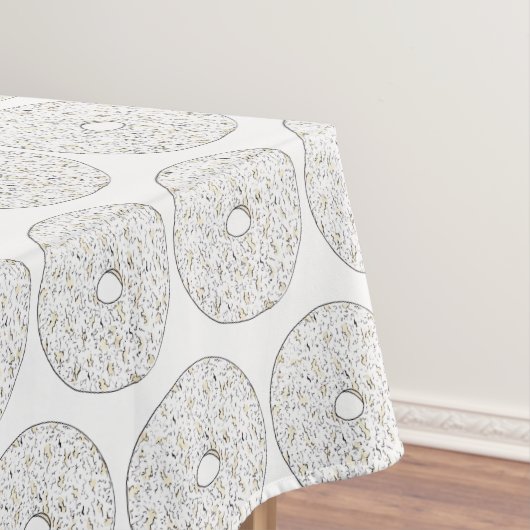 Puderzucker Donut Doughnut Frühstück Tischdecke (Beispiel)