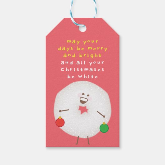 Puderzucker Donut Weihnachten Geschenkanhänger (Vorderseite)