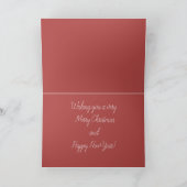 Puderzucker-Weihnachten Feiertagskarte (Innenseite)