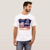 Pudge007 "Gott segne Amerika!" T - Shirt (Männer) (Vorne ganz)