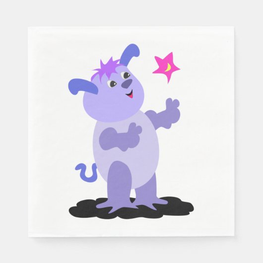 Pudgy Alien Serviette (Vorderseite)