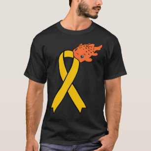 Pudgy-Fisch-Bewusstseins-Schleife (Gelb) T-Shirt