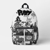 PUDGY Pig Comics Backpack  Bedruckter Rucksack (Vorderseite)