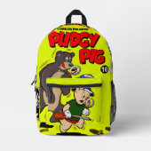 PUDGY PIG Comics Backpack Bedruckter Rucksack (Vorderseite)
