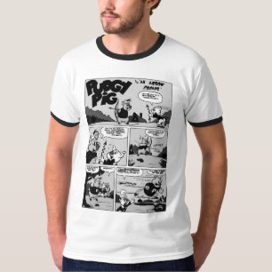 PUDGY Pig ComicStrip-T - Shirt der 1940er Jahre
