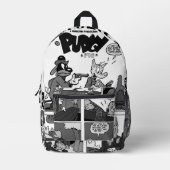 PUDGY Schwein Comics Rucksack (Vorderseite)