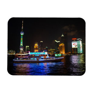 Pudong-NachtSkyline-Magnet Magnet