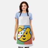 Pudsey Bear Face Schürze (Getragen)