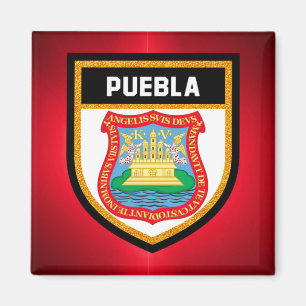 Puebla Flag Magnet