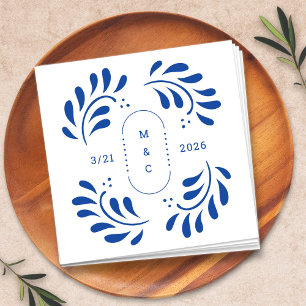 Puebla Mexican Wedding Cocktail Napkin Serviette