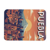 Puebla Mexico Reise Magnet (Horizontal)