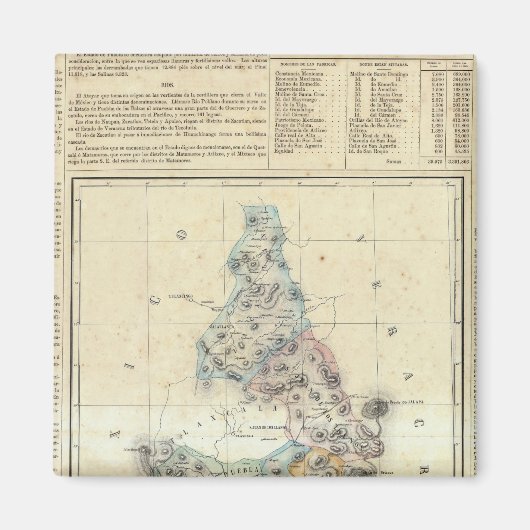 Puebla, Mexiko 2 Magnet (Vorne)