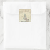 Puebla, Mexiko 2 Quadratischer Aufkleber (Tasche)