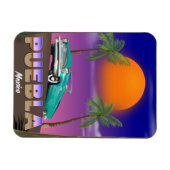 Puebla Mexiko, Ferienplakat Magnet (Horizontal)