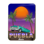 Puebla Mexiko, Ferienplakat Magnet (Vertikal)