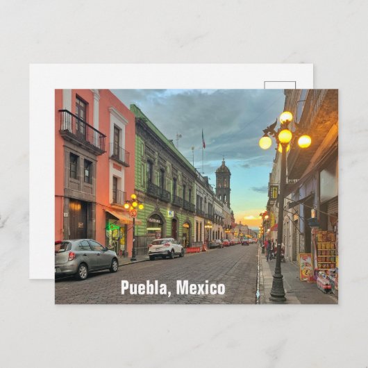 Puebla, Mexiko Postcard Postkarte (Vorne/Hinten)