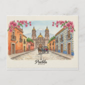 Puebla Mexiko, Postkarte (Vorderseite)