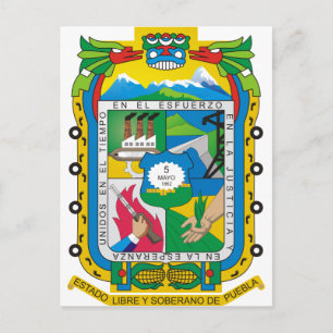 Puebla, Mexiko Postkarte