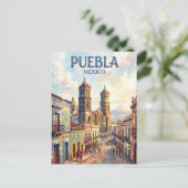 Puebla-Stadt Mexiko Postkarte (Stehend Vorderseite)